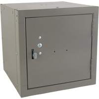 Casier cubique empilable, 12" x 12" x 12", Acier, Gris, D&eacute;mont&eacute; Ottawa Fastener Supply