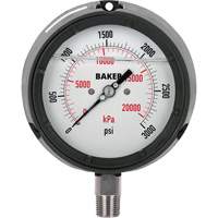 Pressure Gauge, 4-1/2" , 0 - 3000 psi, Bottom Mount, Liquid Filled Analogue IA348 | Ottawa Fastener Supply