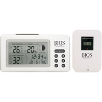 Indoor/Outdoor Thermometers With Clock, Contact, Digital, 32 to 122°F (0 to 50°C) IA807 | Ottawa Fastener Supply