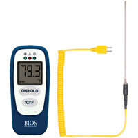 Food Thermometer with HACCP Check, Contact, Digital, -83.2 - 1999°F (-64 to 1400°C) IB762 | Ottawa Fastener Supply