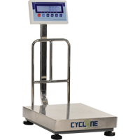 Cyclone 150 Bench and Platform Scale, 300 lbs. / 150 kg Capacity, 15-3/4" L x 19-7/10" W Ottawa Fastener Supply