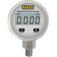 B5000 Series Pressure Gauge, 2-1/2" , 0 - 103.4 kPa/0 - 15 psi/0 - 416 in. w.c., Bottom Mount, Digital IC640 | Ottawa Fastener Supply