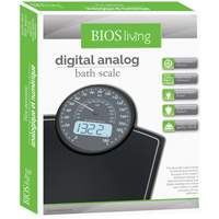 Digital Analog Scale, 396 lbs. Cap., 100 g / 0.2 lbs. Graduations Ottawa Fastener Supply
