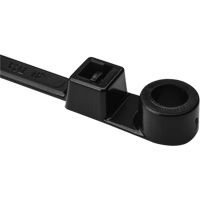 1-Piece Screw Mount Cable Ties, 12-2/5" Long, 50 lbs. Tensile Strength, Black Ottawa Fastener Supply