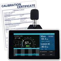 Desktop/Wall Mount Sound Level Meter with Calibration Certificate, 30 - 130 dB Measuring Range Ottawa Fastener Supply