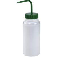 Wide-Mouth Polyethylene Wash Bottle with Green Polypropylene Cap Ottawa Fastener Supply