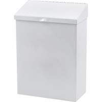 R&eacute;cipient en m&eacute;tal pour les produits menstruels Health Gards Ottawa Fastener Supply