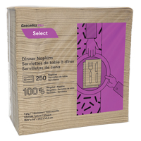 Serviettes de table &agrave; pli 1/8 Pro Select, 1 pli, 15,5" x 16" Ottawa Fastener Supply