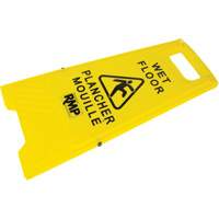 Safety Wet Floor Sign, Bilingual with Pictogram Ottawa Fastener Supply
