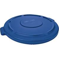 Couvercle rond pour poubelle Brute, Couvercle plat, Plastique, Convient aux contenants 22-1/4" dia. Ottawa Fastener Supply