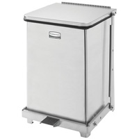 Defenders<sup>®</sup> Square Step Can with Liner, Stainless Steel, 4 US gal. Capacity JE753 | Ottawa Fastener Supply