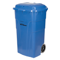 Roll Out Recycling Bin, Curbside, Polyethylene, 65 US gal. Ottawa Fastener Supply