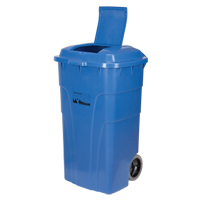 Roll Out Recycling Bin, Curbside, Polyethylene, 65 US gal. Ottawa Fastener Supply
