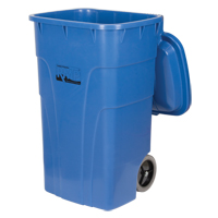 Roll Out Recycling Bin, Curbside, Polyethylene, 65 US gal. Ottawa Fastener Supply