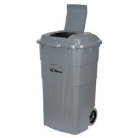 Roll Out Garbage Bin, Polyethylene, 65 US gal. Ottawa Fastener Supply