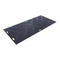 LibertyMat&reg; Medium-Duty Ground Protection, 4' x 8', High Density Polyethylene, Textured, Black Ottawa Fastener Supply