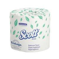 Scott&reg; Toilet Paper, 1 Ply, 550 Sheets/Roll, 403' Length, White Ottawa Fastener Supply