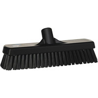Deck & Wall Scrub Broom, Stiff Bristles, 12", Polyester, Black Ottawa Fastener Supply