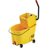 WaveBrake&reg; Mop Bucket & Wringer Combo Pack, Side Press, 11 US Gal. (44 Quart), Yellow Ottawa Fastener Supply