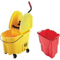 WaveBrake&reg; Mop Bucket & Wringer Combo Pack, Down Press, 8.75 US Gal.(35 Quart), Yellow Ottawa Fastener Supply