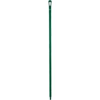 Ultra Hygiene Handle, Broom/Scraper/Squeegee, Green, Ergonomic, 59" L Ottawa Fastener Supply