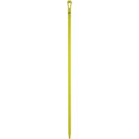 Ultra Hygiene Handle, Broom/Scraper/Squeegee, Yellow, Ergonomic, 59" L Ottawa Fastener Supply