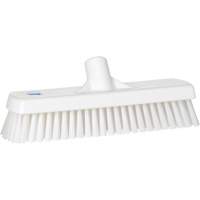 Deck & Wall Scrub Brush, Stiff Bristles, 12", Polyester, White Ottawa Fastener Supply