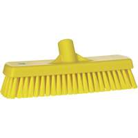 Deck & Wall Scrub Brush, Stiff Bristles, 12", Polyester, Yellow Ottawa Fastener Supply