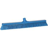Combo Bristle Push Broom, Coarse/Fine Bristles, 24", Polyester, Blue Ottawa Fastener Supply