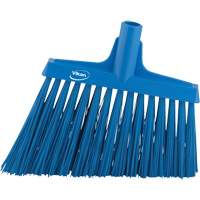 Angle Broom Head, X-Coarse Bristles, 12", Polyester, Blue Ottawa Fastener Supply