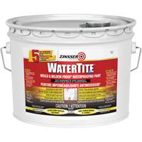 Watertite<sup>®</sup> Mold & Mildew-Proof™ Waterproofing Paint, White, Eggshell, 11.34 L, Pail JL334 | Ottawa Fastener Supply