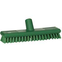 Brosse lave-pont aliment&eacute;e en eau, Crins Extra-ferme, 10-3/4", Polyester, Vert Ottawa Fastener Supply