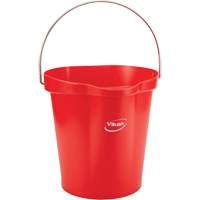 Food Hygiene Bucket, Red, 3 US gal. Ottawa Fastener Supply
