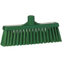 Upright Broom Head, Medium Bristles, 12", Polyester, Green Ottawa Fastener Supply