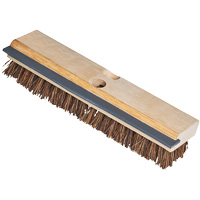 Brosse &agrave; r&eacute;curer utilitaire avec raclette, 11" l, Soies Fibre de piassava, Beige Ottawa Fastener Supply
