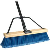Ryno Push Broom with Braced Handle, 18", Fine, PVC Bristles Ottawa Fastener Supply