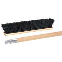 Push Broom with Metal-Threaded Handle, 24", Medium, Tampico Bristles Ottawa Fastener Supply