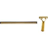 Window Squeegee with Handle, 12", Rubber, Brass Frame Ottawa Fastener Supply
