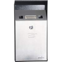 Smoking Receptacle, Wall-Mount, Stainless Steel, 1 Litre Capacity, 11-4/5" Height Ottawa Fastener Supply