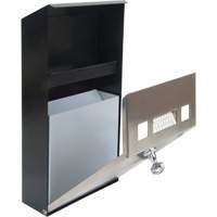 Smoking Receptacle, Wall-Mount, Stainless Steel, 1 Litre Capacity, 11-4/5" Height Ottawa Fastener Supply