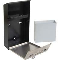 Smoking Receptacle, Wall-Mount, Stainless Steel, 1 Litre Capacity, 11-4/5" Height Ottawa Fastener Supply