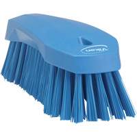 Large Angled Hand Brush, Stiff Bristles, 8" Long, Blue Ottawa Fastener Supply