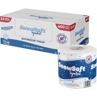 Snow Soft™ Premium Toilet Paper, 2 Ply, 600 Sheets/Roll, 145' Length, White JO164 | Ottawa Fastener Supply
