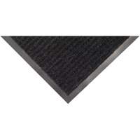 Twin Rib Matting, Wiper/Scraper, 3' x 5' x 1/4", Charcoal Ottawa Fastener Supply
