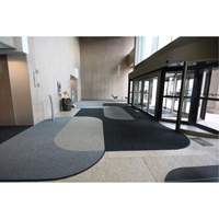 Supreme Knob Entrance Matting, Wiper/Scraper, 3-1/2' x 6' x 7/16", Charcoal Ottawa Fastener Supply