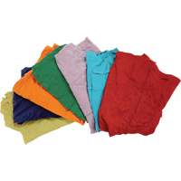 Recycled Material Wiping Rags, Cotton, Mix Colours, 25 lbs. JP783 | Ottawa Fastener Supply