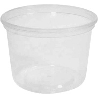 Contenant &agrave; charcuterie transparent sans couvercle MicroGourmet 16 oz, Plastique, Ronde Ottawa Fastener Supply