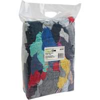 Recycled Material Wiping Rags, Cotton, Mix Colours, 10 lbs. JQ107 | Ottawa Fastener Supply