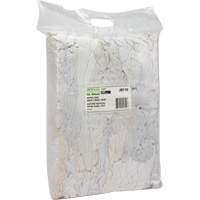 Recycled Material Wiping Rags, Cotton, White, 10 lbs. JQ110 | Ottawa Fastener Supply