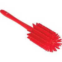 Medium Brush with Handle, Stiff Bristles, 17" Long, Red JQ185 | Ottawa Fastener Supply